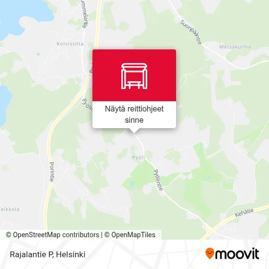 Rajalantie P kartta