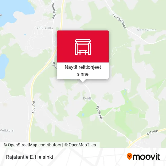 Rajalantie E kartta