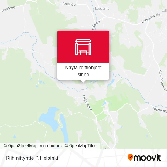 Riihiniityntie P kartta