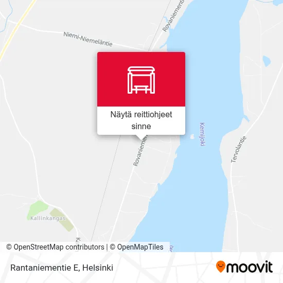 Rantaniementie E kartta