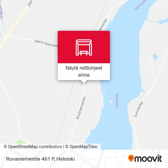 Rovaniementie 461 P kartta