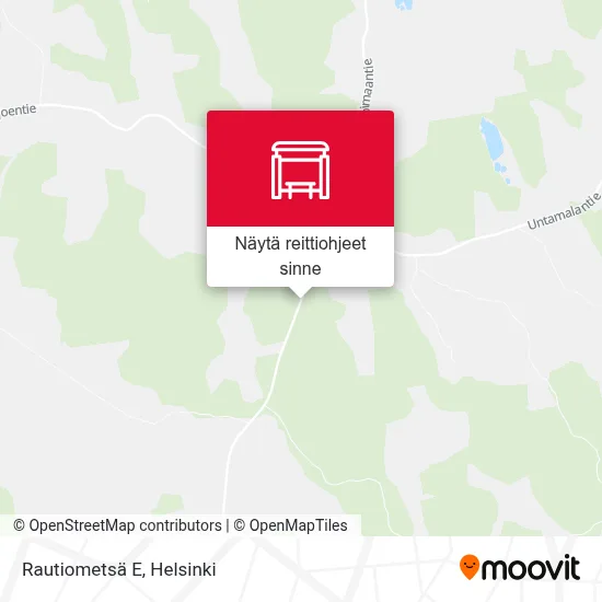 Rautiometsä E kartta