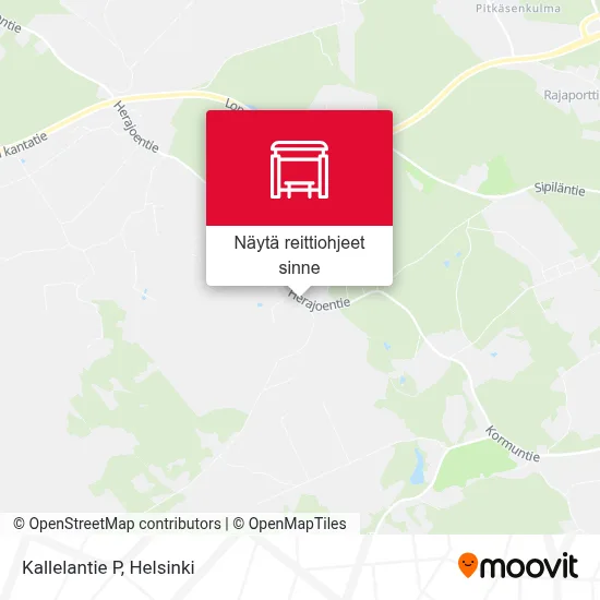 Kallelantie P kartta