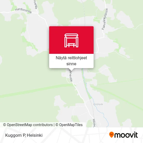 Kuggom P kartta