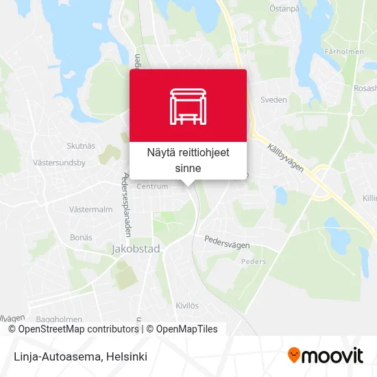Linja-Autoasema kartta