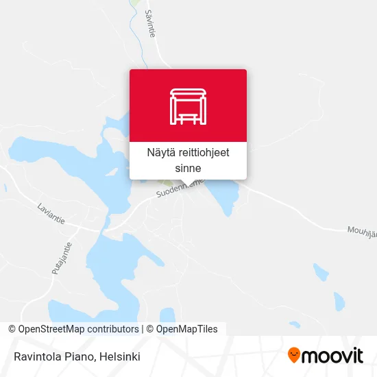 Ravintola Piano kartta