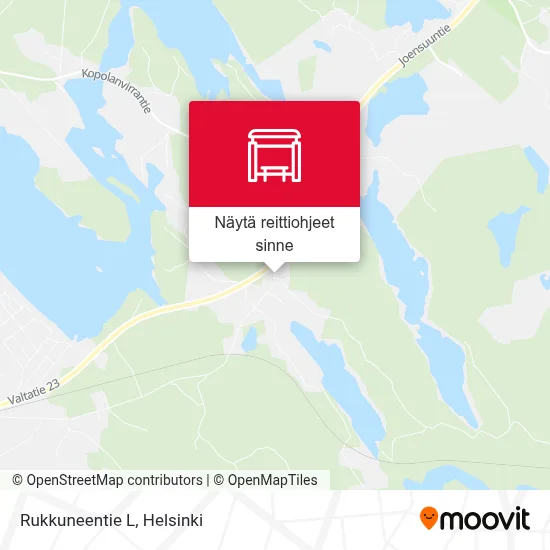 Rukkuneentie L kartta