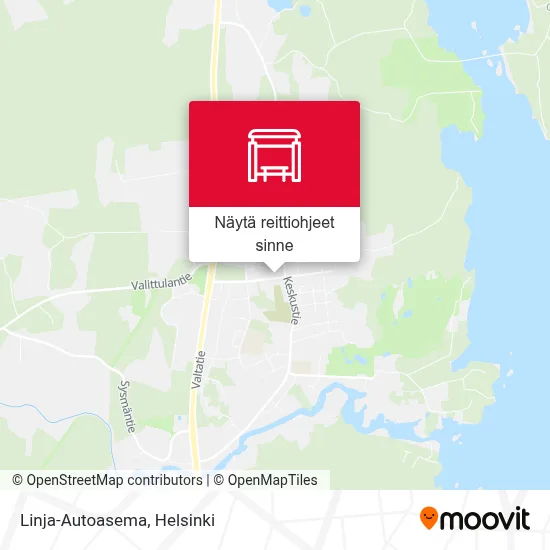 Linja-Autoasema kartta