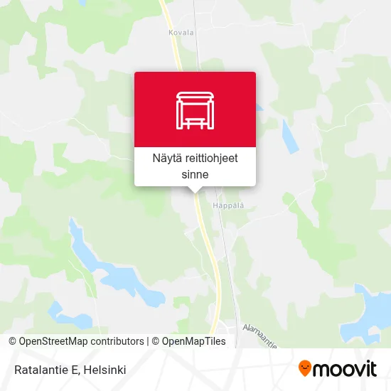 Ratalantie E kartta