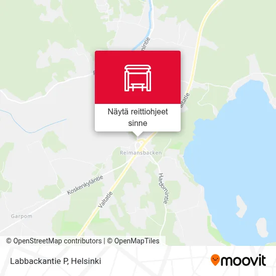 Labbackantie P kartta