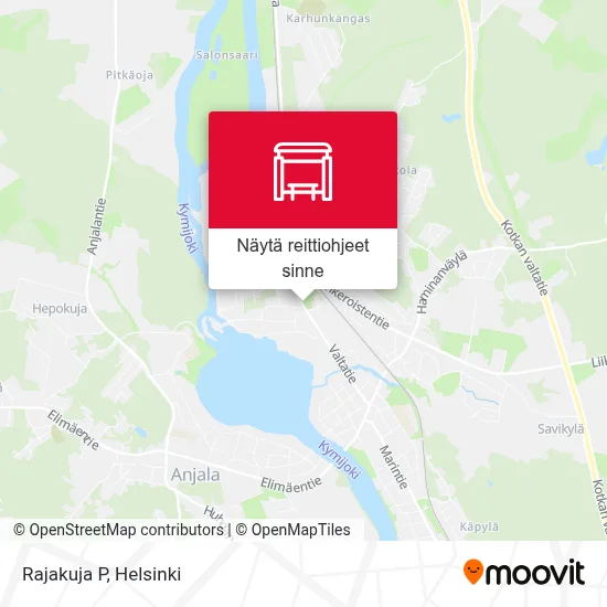 Rajakuja P kartta