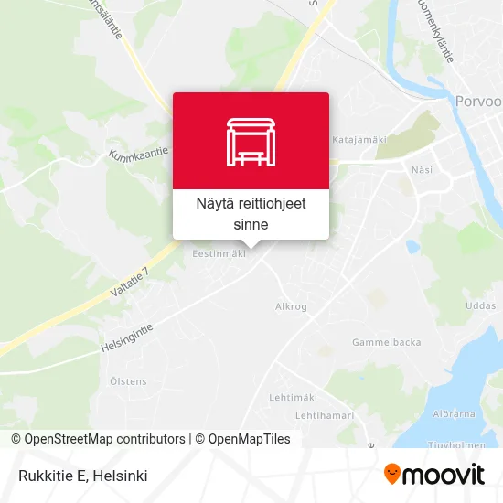 Rukkitie E kartta