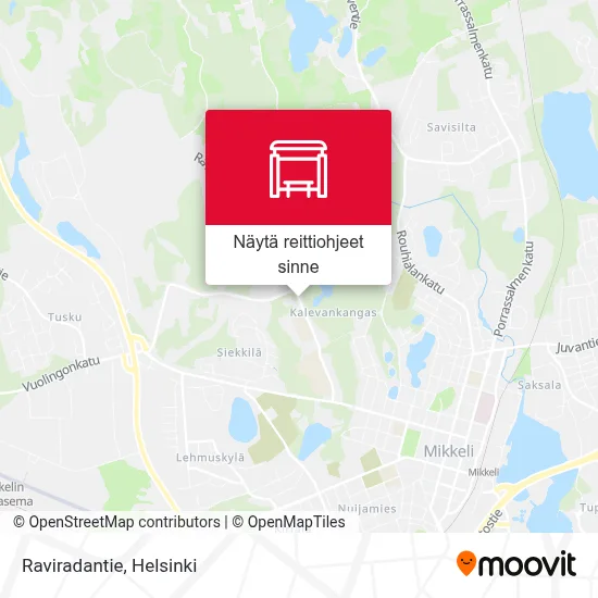 Raviradantie kartta