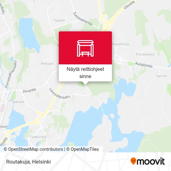Routakuja kartta