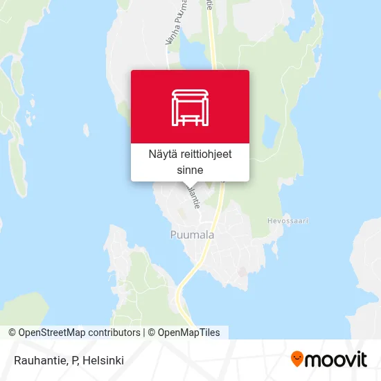 Rauhantie, P kartta