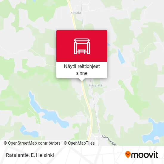 Ratalantie, E kartta