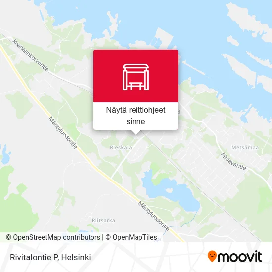Rivitalontie P kartta