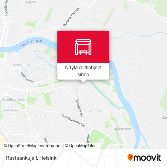 Rastaankuja I kartta