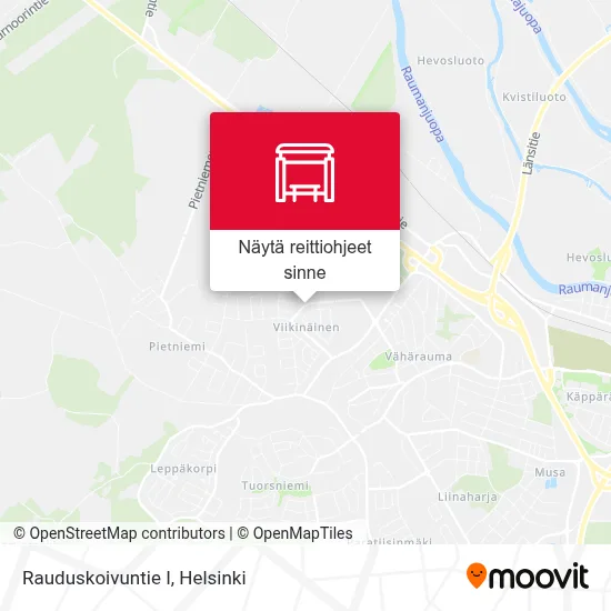 Rauduskoivuntie I kartta