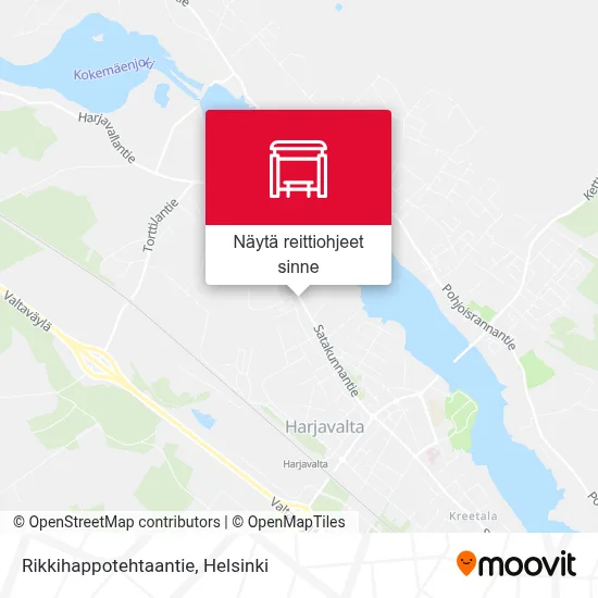 Rikkihappotehtaantie kartta