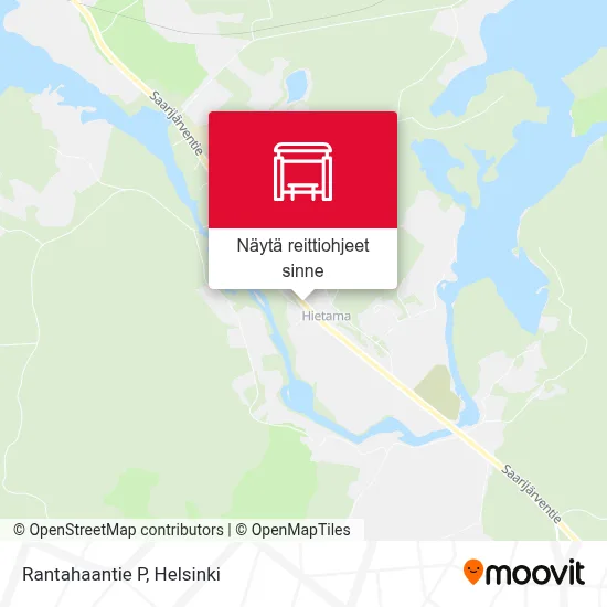 Rantahaantie P kartta