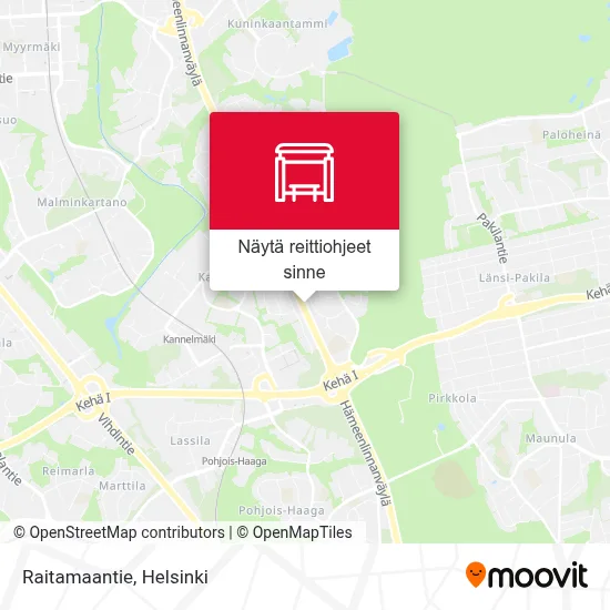Raitamaantie kartta