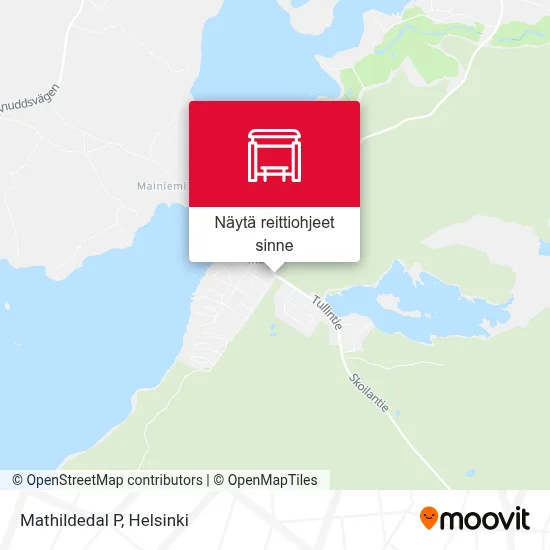 Mathildedal P kartta