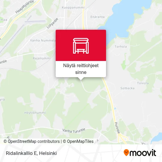 Ridalinkallio E kartta