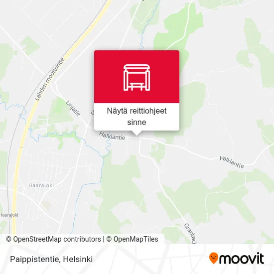 Paippistentie kartta