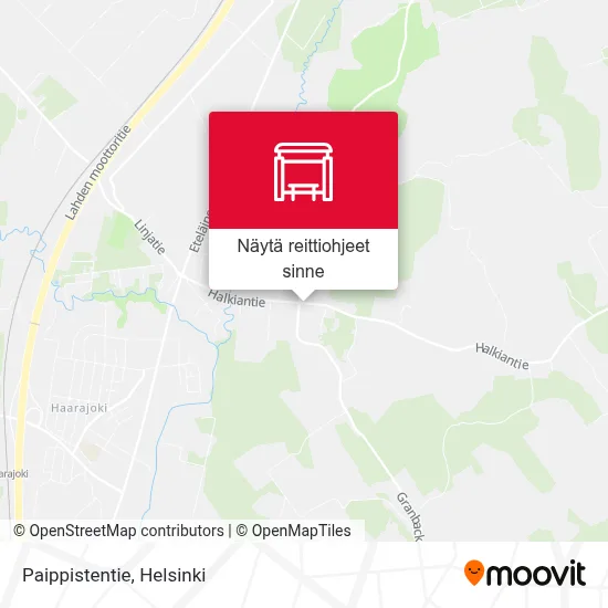 Paippistentie kartta