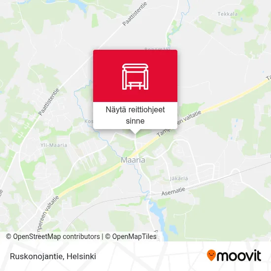 Ruskonojantie kartta