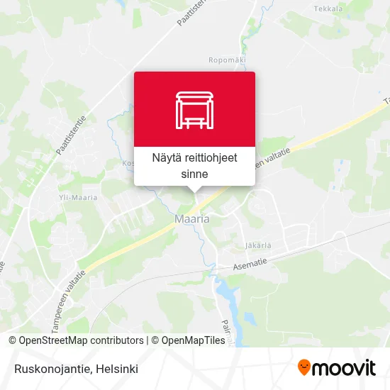 Ruskonojantie kartta