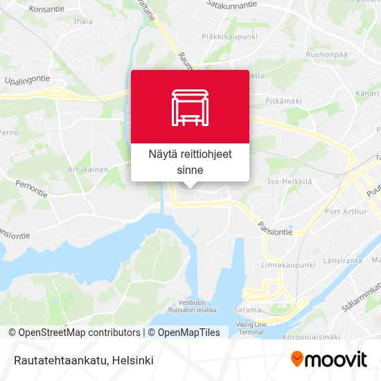 Rautatehtaankatu kartta