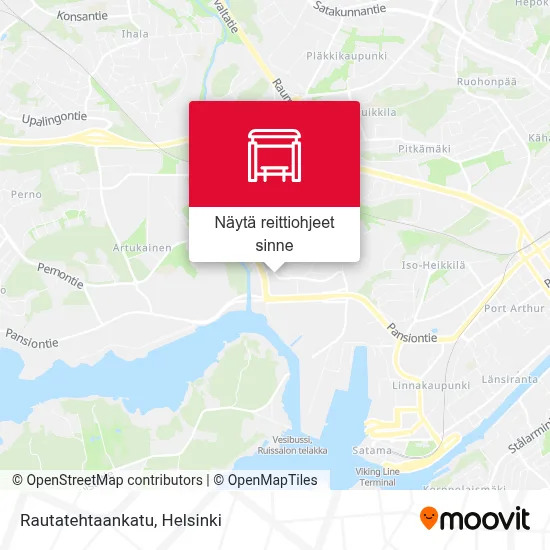 Rautatehtaankatu kartta