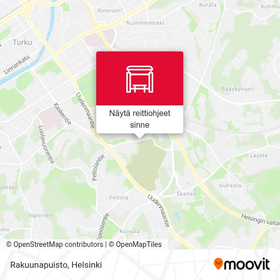 Rakuunapuisto kartta