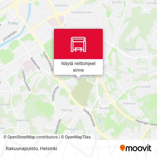 Rakuunapuisto kartta