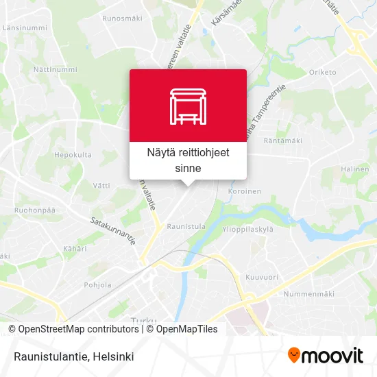 Raunistulantie kartta
