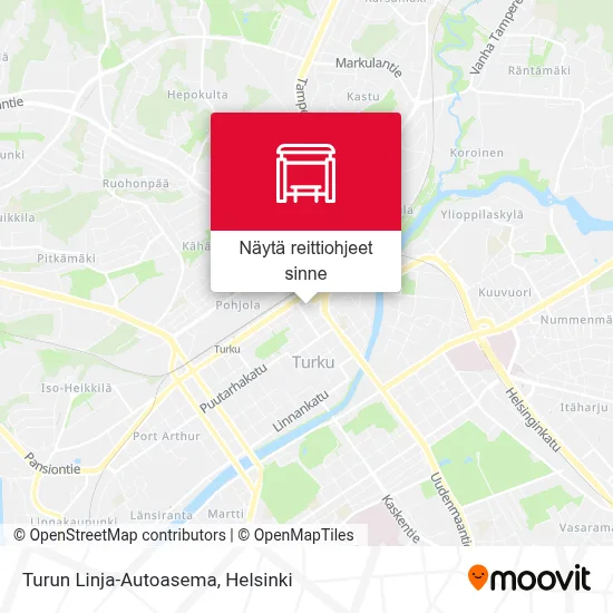 Turun Linja-Autoasema kartta