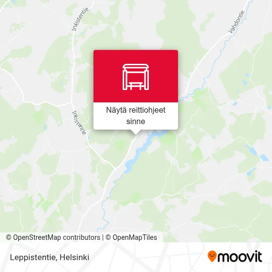 Leppistentie kartta