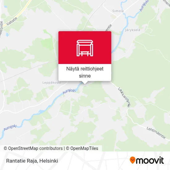 Rantatie Raja kartta