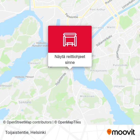 Toijaistentie kartta