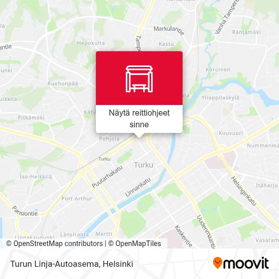 Turun Linja-Autoasema kartta