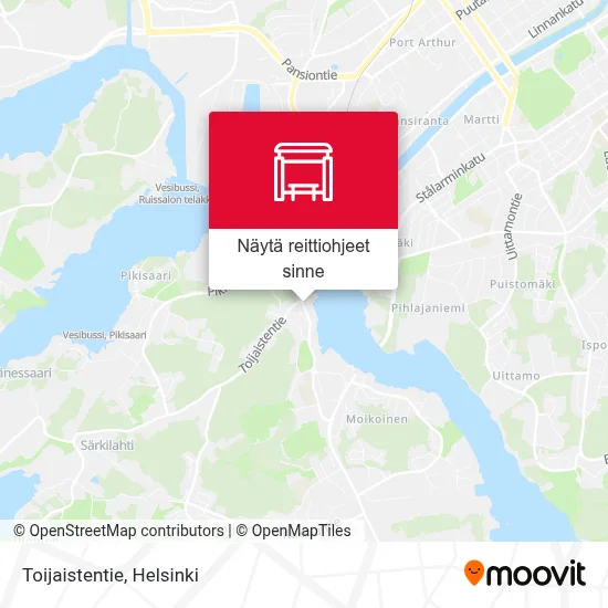 Toijaistentie kartta