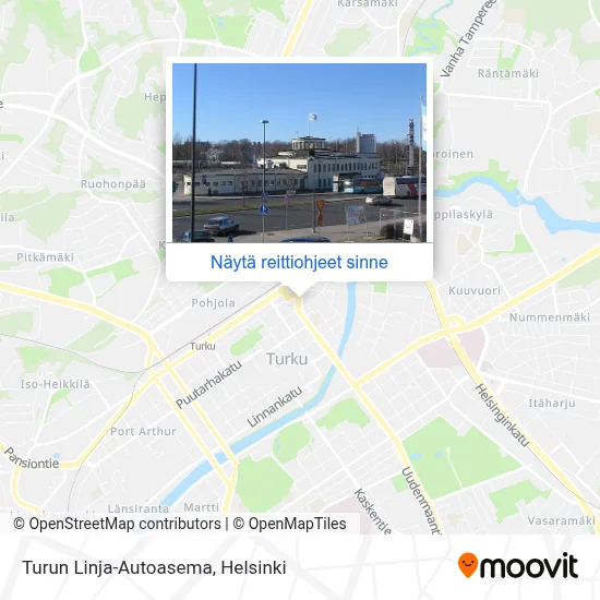 Turun Linja-Autoasema kartta