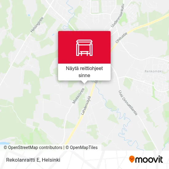 Rekolanraitti E kartta