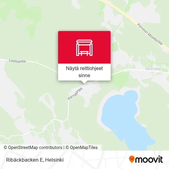Ribäckbacken E kartta