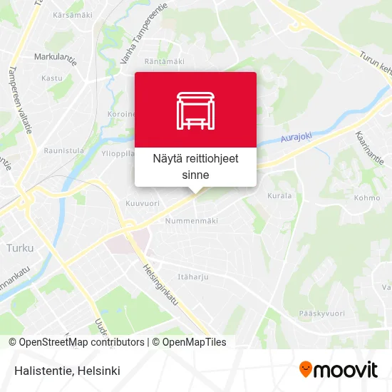 Halistentie kartta