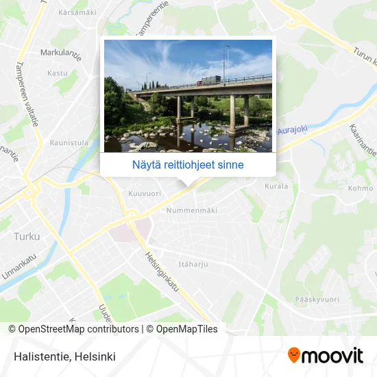 Halistentie kartta