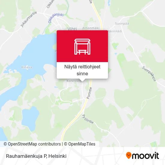 Rauhamäenkuja P kartta