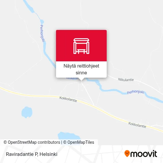 Raviradantie P kartta